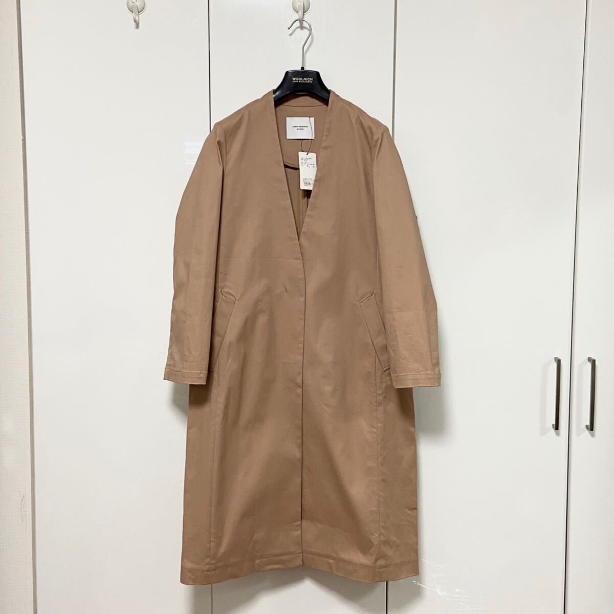 新品 アーバンリサーチ DOORS コットン ノーカラーコート 定価 新品 アーバンリサーチ DOORS コットン ノーカラーコート 定価