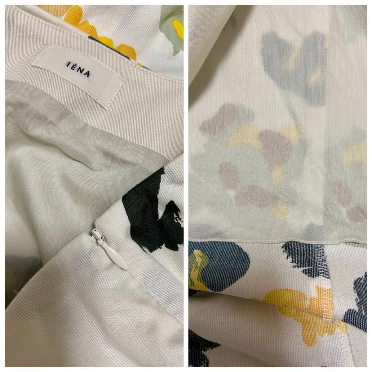 IENA フラワー スリット スカート 定価16500円 36
