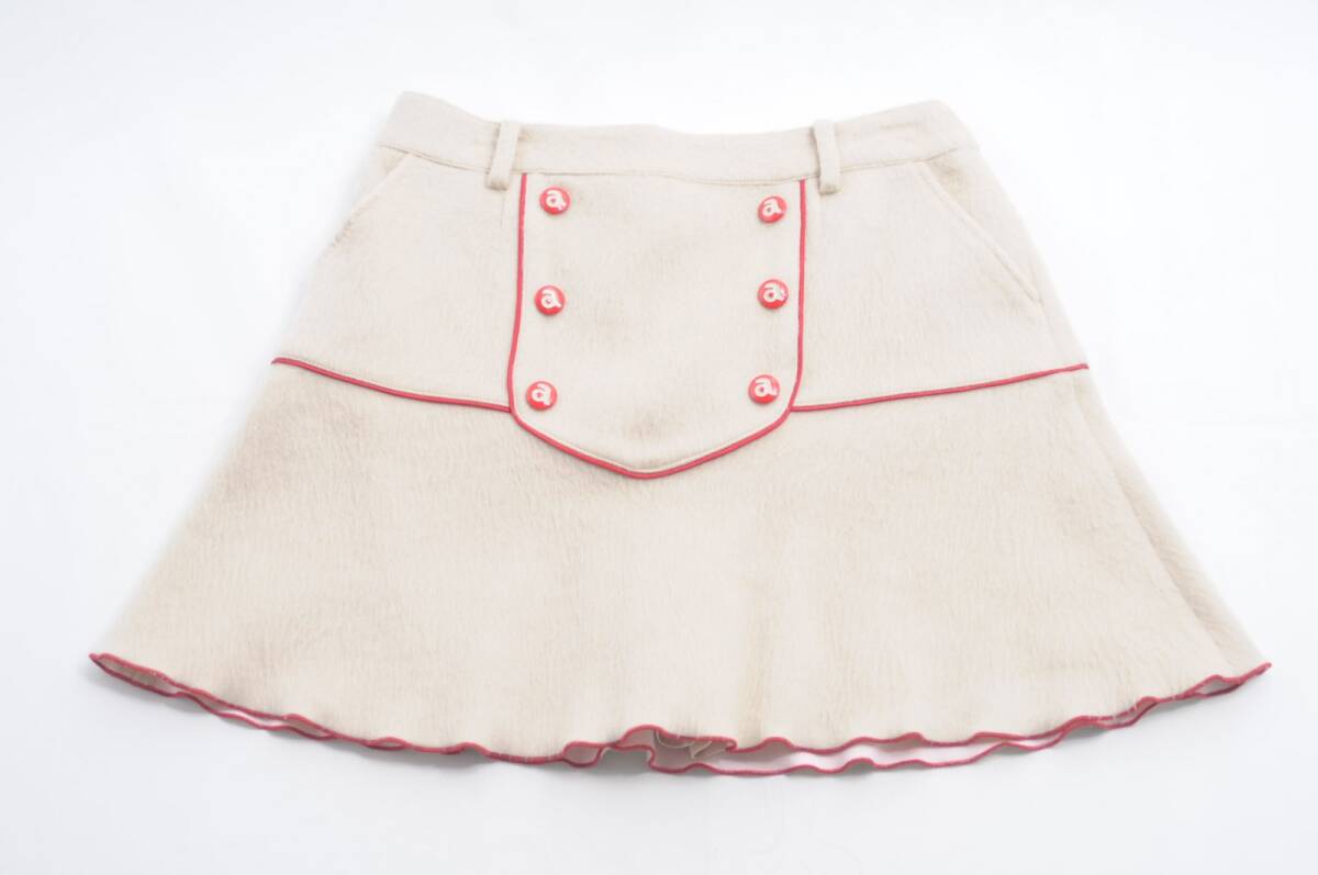 coco 中古 アルチビオ archivio レディース スカート 38(M) 薄ベージュ 一体型インナーパンツ付き レターパックプラス発送可 72205