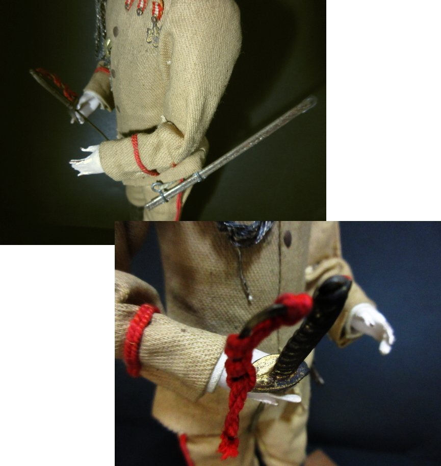 XD623△ アンティーク / 古い人形 / 兵隊 / 全高27cm / 箱入り / ヴィンテージ_画像6