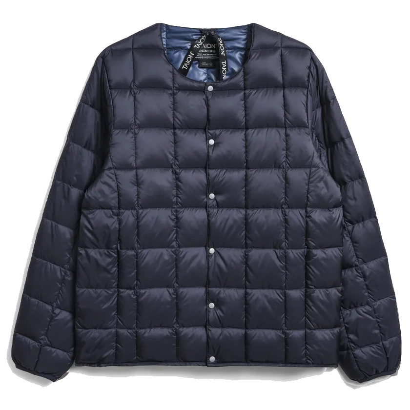< XLサイズ > < NAVY > TAION タイオン インナーダウン クルーネック ダウンジャケット 104 防寒 ゴルフ UL アウトドア