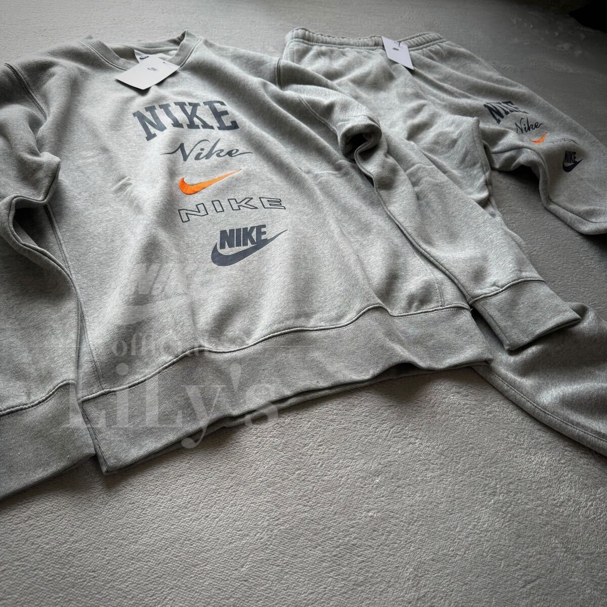 新品 NIKE上下セットアップ 上M 下S グレーオレンジ ナイキ 新品 NIKE上下セットアップ 上M 下S グレーオレンジ ナイキ