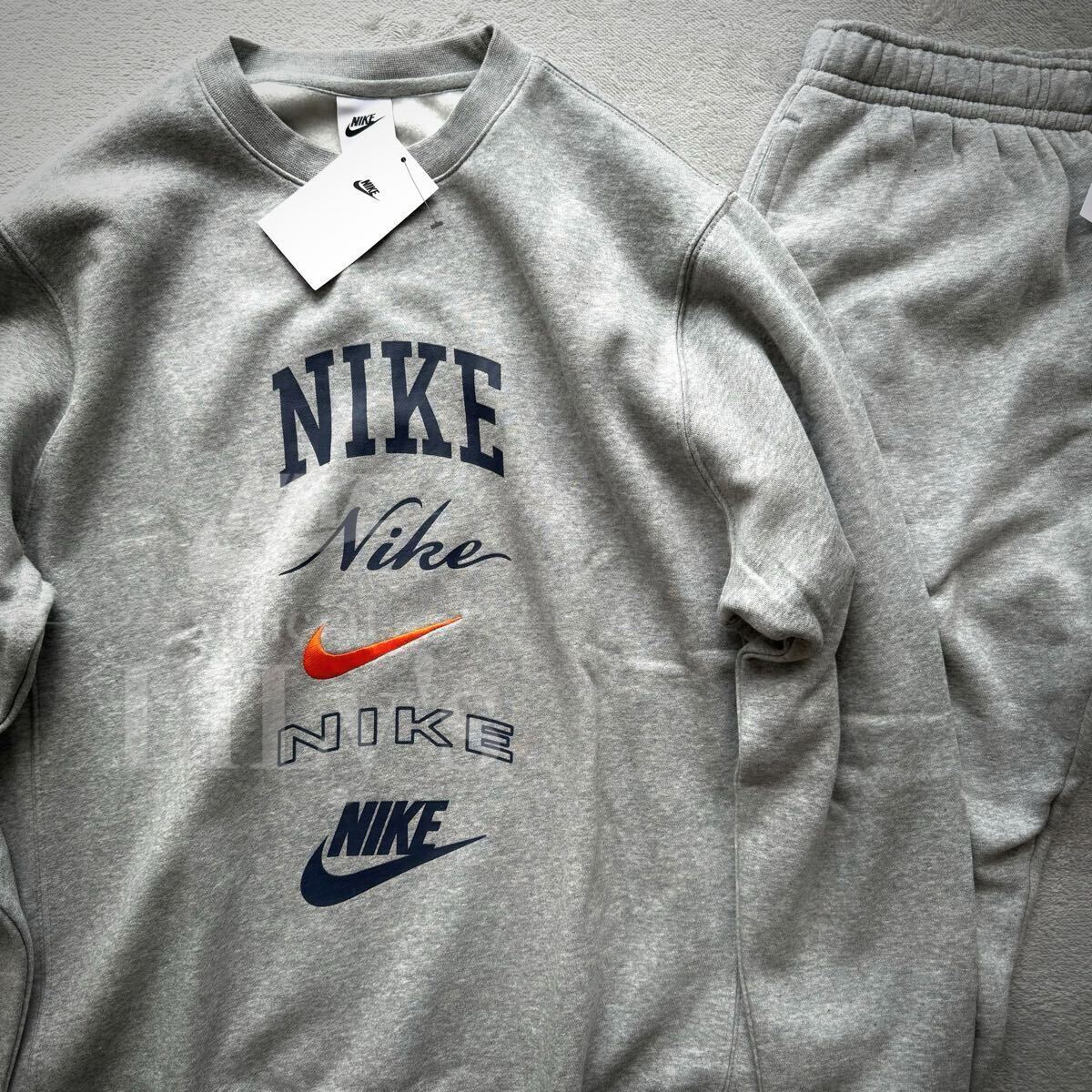 新品 NIKE上下セットアップ 上M 下S グレーオレンジ ナイキ 新品 NIKE上下セットアップ 上M 下S グレーオレンジ ナイキ