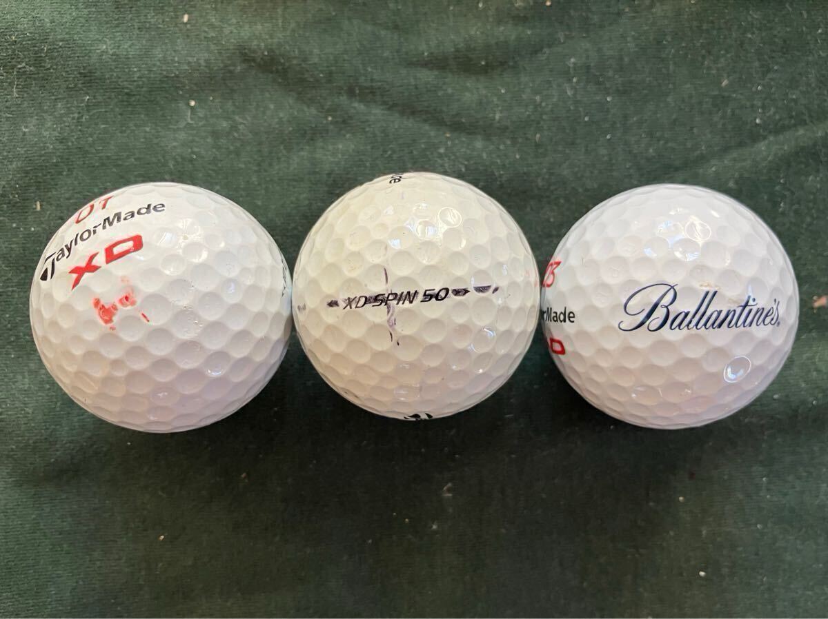 ◇送料無料 ?テーラーメイド XD-LDP、XD DISTANCE、RED MAX、BLACK MAX、BURNERなど☆ロストボール合計24個 ◎TaylorMadeゴルフボール 