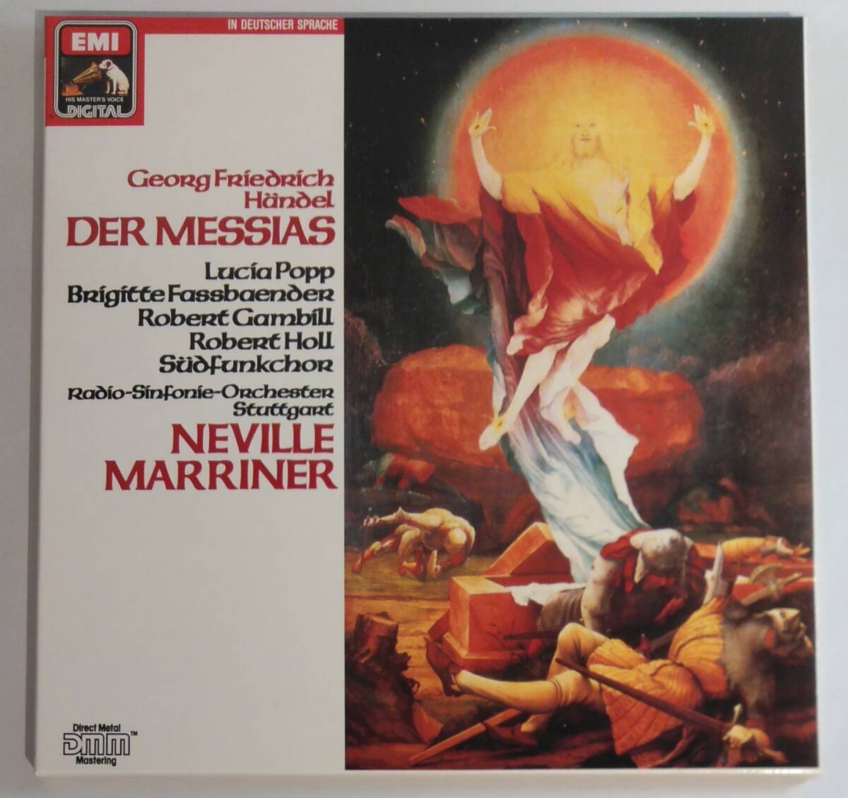 盤質良好 / 輸入盤3LP BOX / Handel:Der Messias / Marriner / Popp / Fassbaender / Gambill / Holl / EMI / 27 0080 3 / 30329