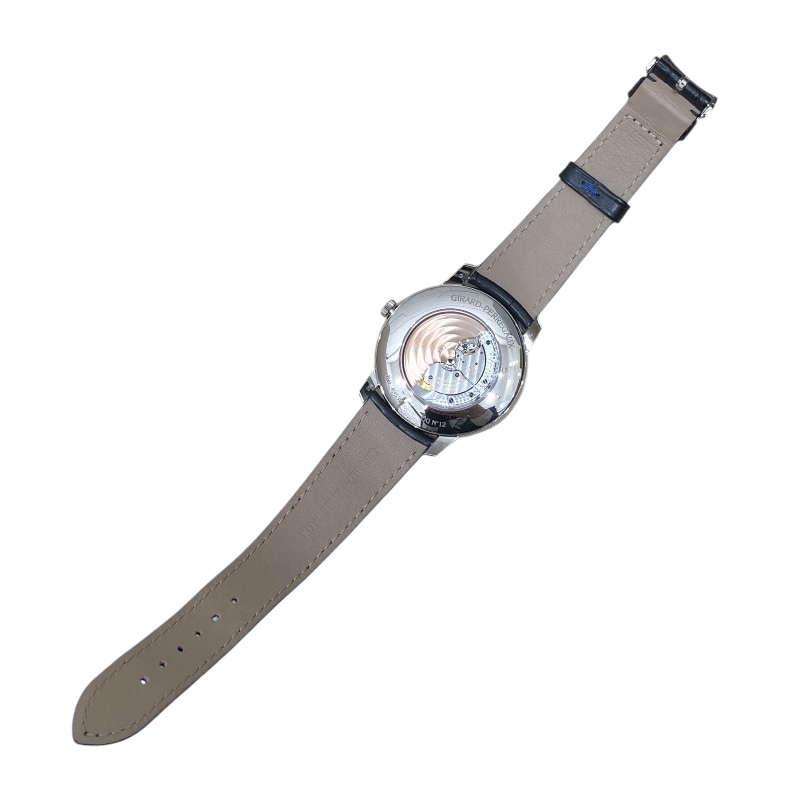 ジラール・ペルゴ GIRARD PERREGA 1966 フルカレンダー 49535-53-152-BK6A ホワイト K18ホワイトゴールド 腕時計 メンズ 中古_画像7