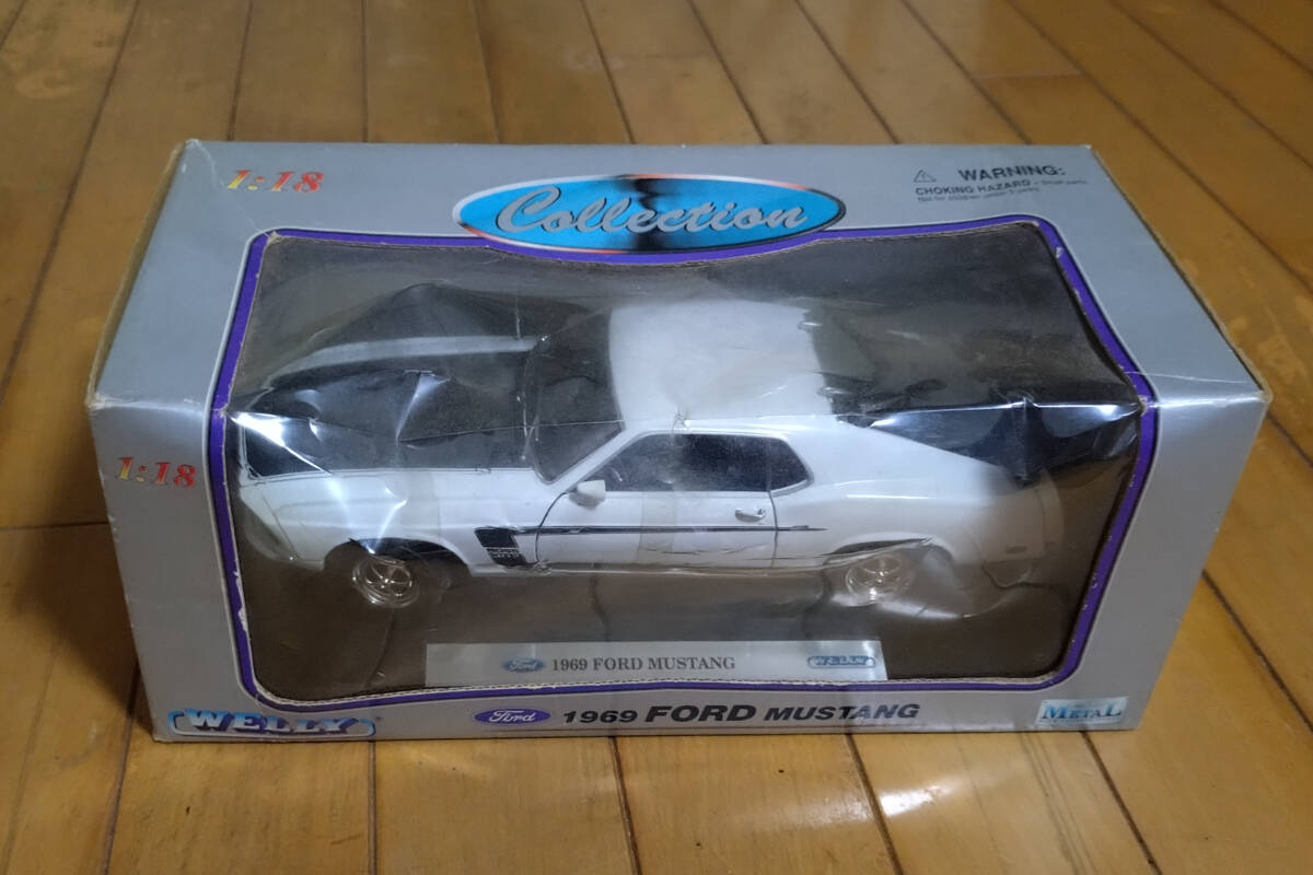 WELLY 1969 FORD MUSTANG [2516W] 1/18 未使用長期保存品