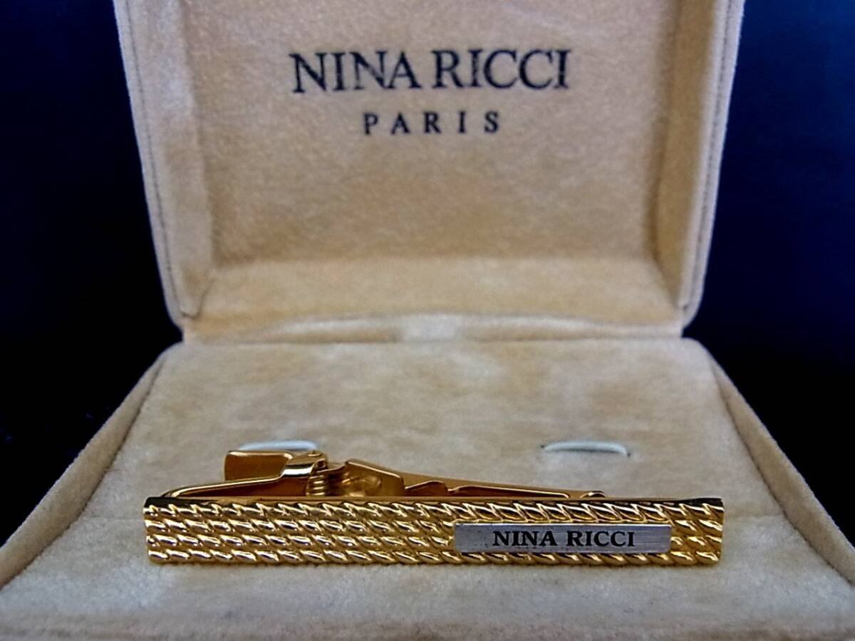 ◎№4569◎■良品■ニナリッチ【NINA RICCI】【シルバー?ゴールド】■ネクタイピン?