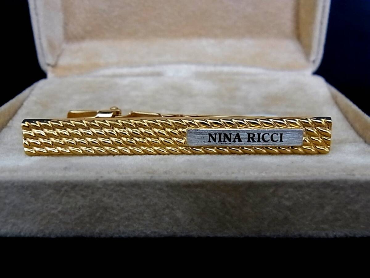 ◎№4569◎■良品■ニナリッチ【NINA RICCI】【シルバー?ゴールド】■ネクタイピン?