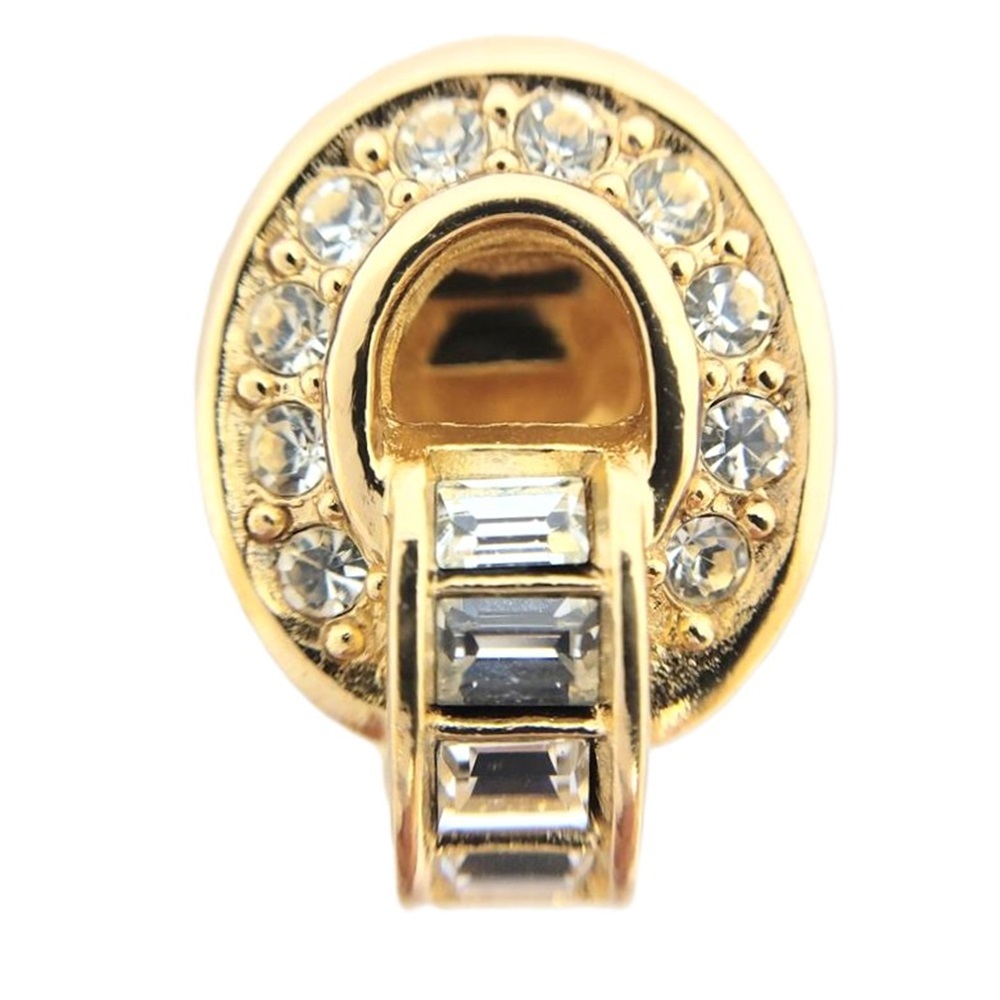  Christian Dior Christian Dior стразы GP серьги Gold 