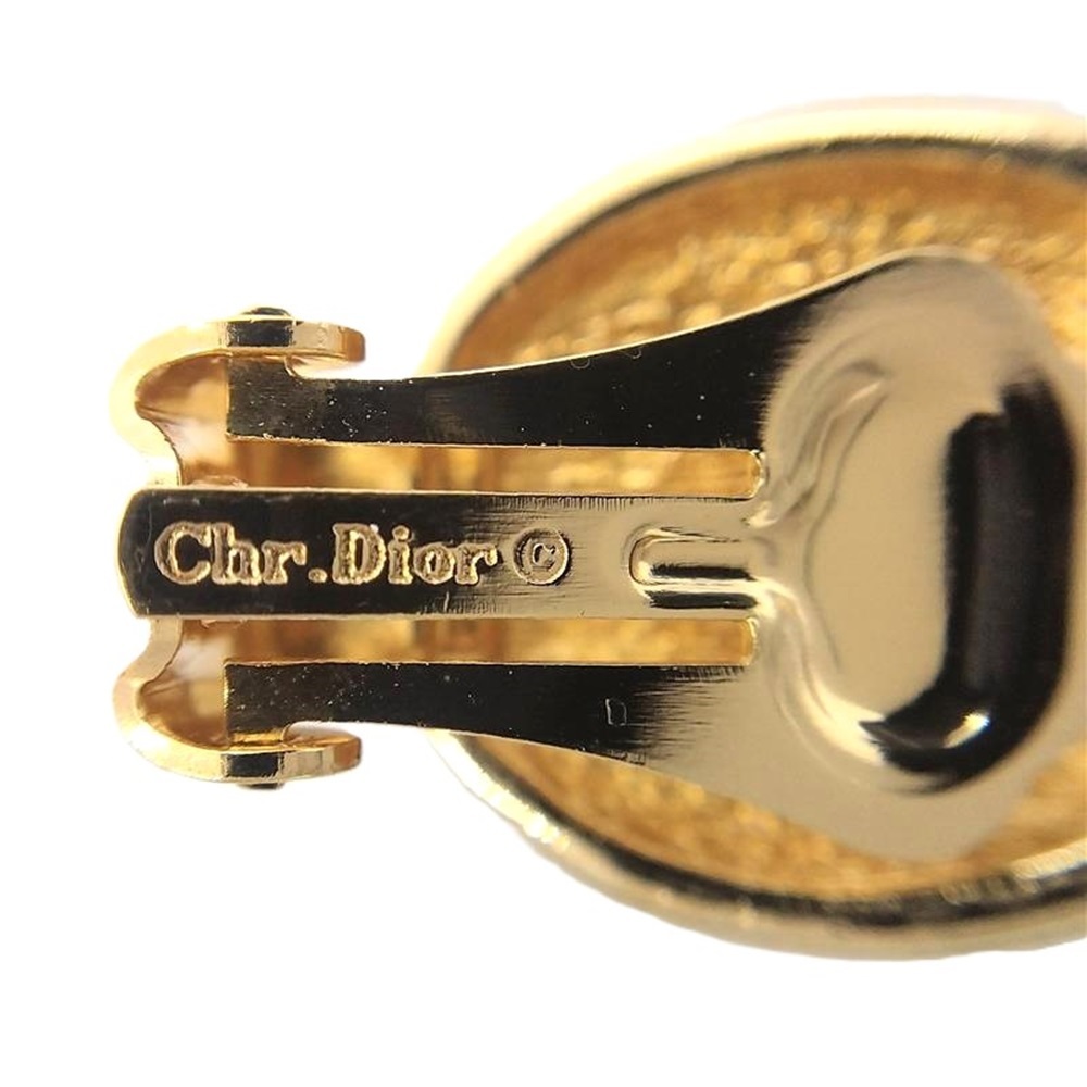  Christian Dior Christian Dior стразы GP серьги Gold 