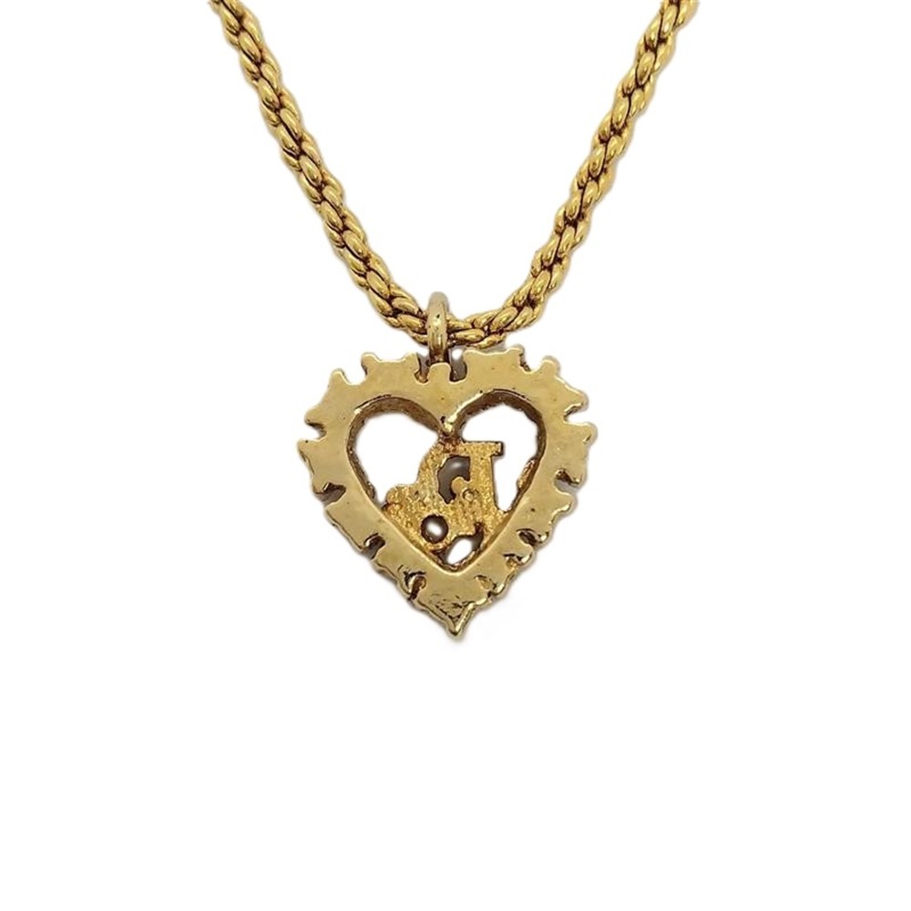  Christian Dior Christian Dior в форме сердечка Dior Logo колье Gold стразы GP GERMANY