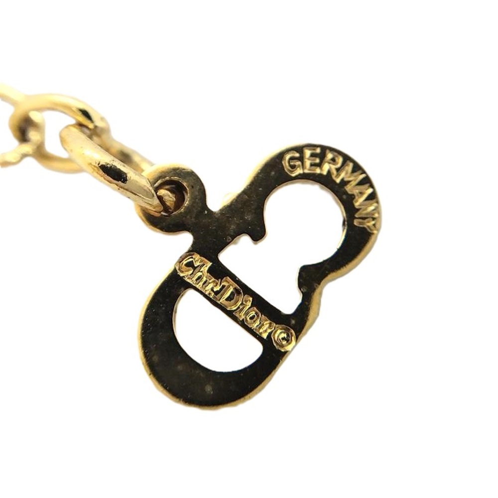  Christian Dior Christian Dior в форме сердечка Dior Logo колье Gold стразы GP GERMANY