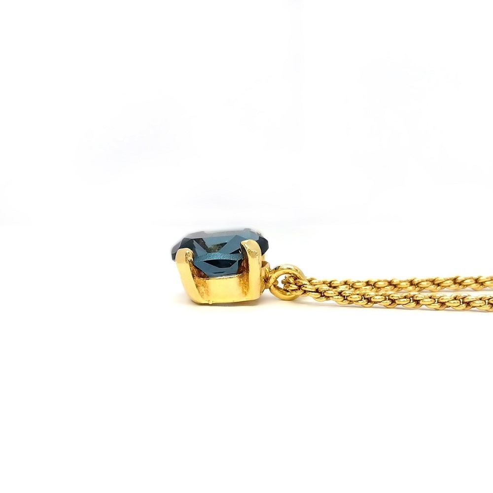  Christian Dior Christian Dior 1P цветной камень колье Gold GP синий GERMANY