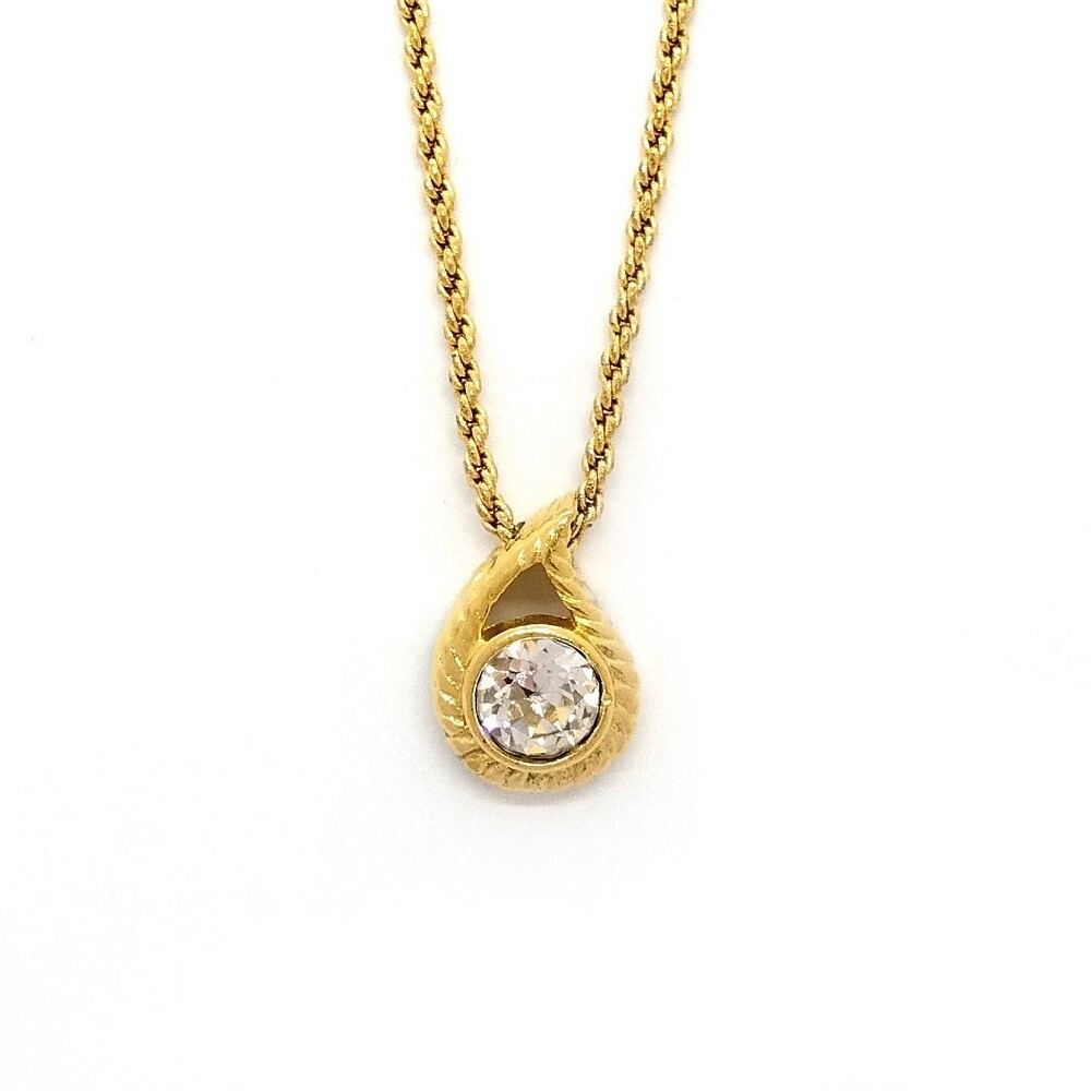  Christian Dior Christian Dior в виде капли колье Gold GP 1P Stone GERMANY...