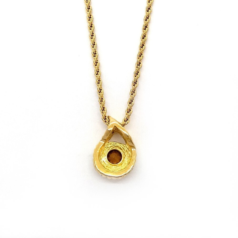  Christian Dior Christian Dior в виде капли колье Gold GP 1P Stone GERMANY...