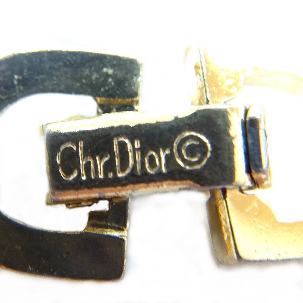  Christian Dior Christian Dior трос короткое колье metal Gold CD металлические принадлежности цепь колье GERMANY средний останавливать 
