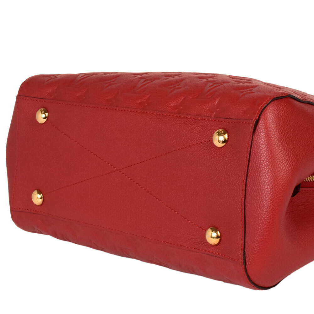 ルイヴィトン LOUIS VUITTON モンテーニュ MM 2WAY ハンドバッグ ショルダーバッグ レッド モノグラム アンプラント M41194