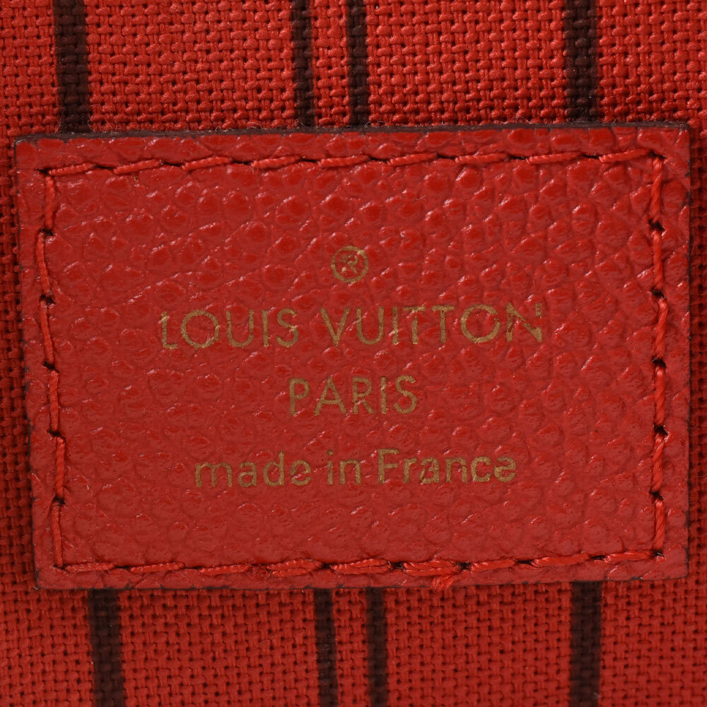 ルイヴィトン LOUIS VUITTON モンテーニュ MM 2WAY ハンドバッグ ショルダーバッグ レッド モノグラム アンプラント M41194
