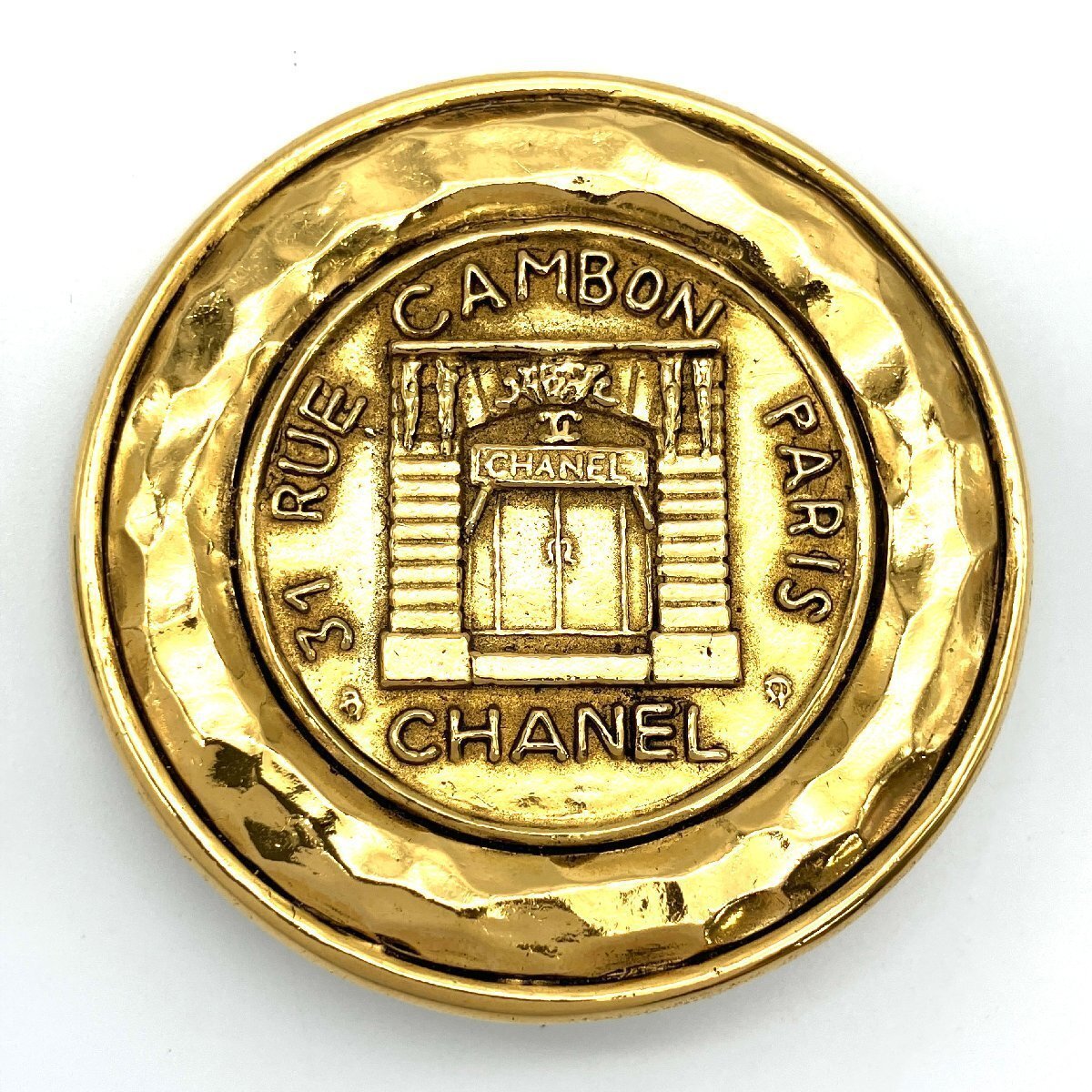 CHANEL シャネル カンボン ブローチ メタル ゴールド 1150 シャネル