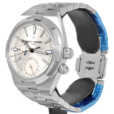 vashu long темно синий s Tintin VACHERON CONSTANTIN над She's двойной время SS мужской самозаводящиеся часы часы серебряный 7900V/110A-B333