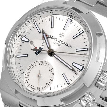 vashu long темно синий s Tintin VACHERON CONSTANTIN над She's двойной время SS мужской самозаводящиеся часы часы серебряный 7900V/110A-B333