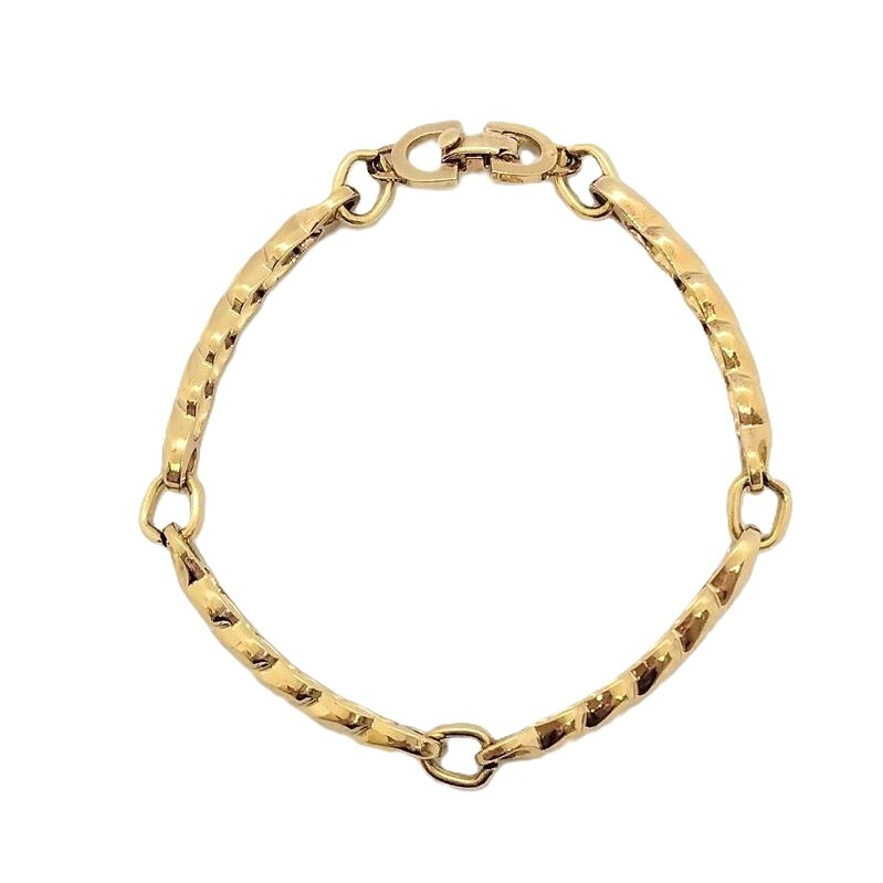  Christian Dior Christian Dior кручение браслет metal Gold Vintage GERMANY