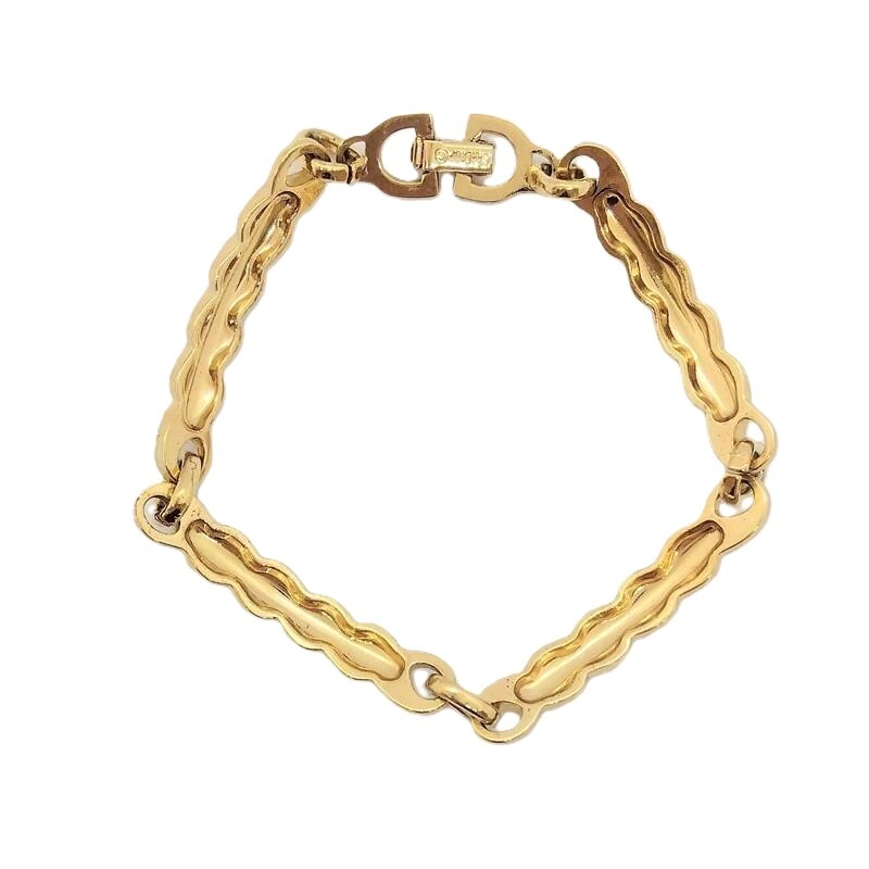  Christian Dior Christian Dior кручение браслет metal Gold Vintage GERMANY