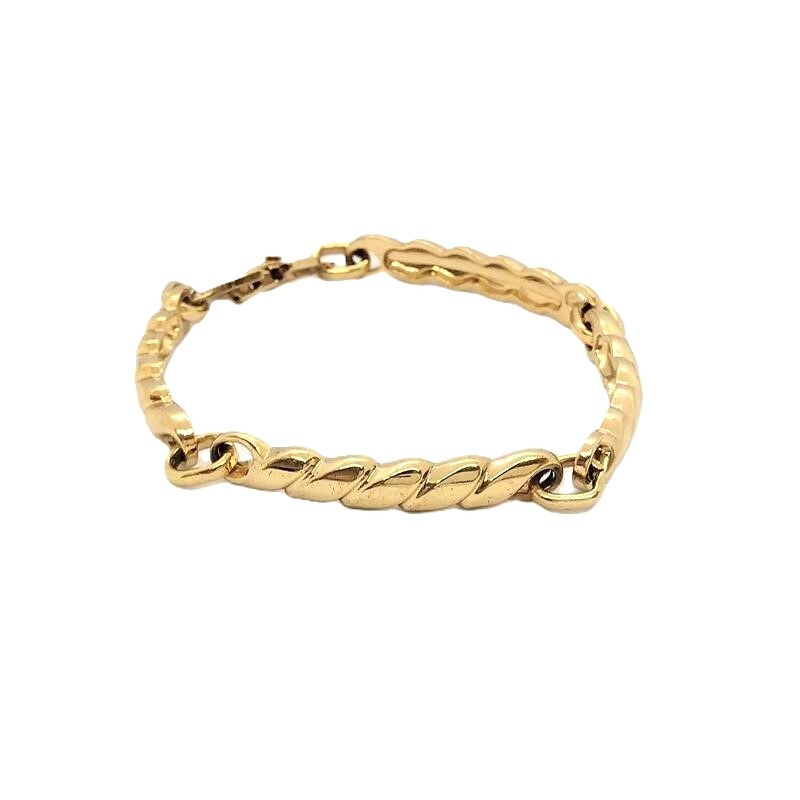  Christian Dior Christian Dior кручение браслет metal Gold Vintage GERMANY