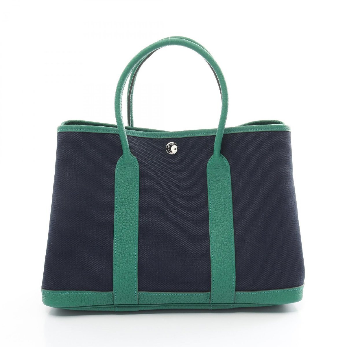  Hermes garden party TPM blue marine ve-ruverutigo brand off HERMES other tote bag 