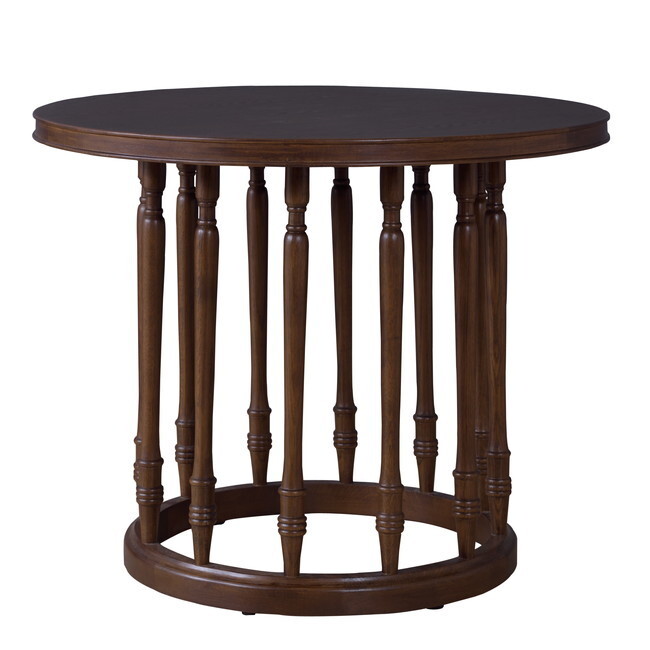  раунд стол [ Brown ] натуральное дерево ( дуб ) натуральное дерево косметика волокно доска ( дуб ) уретан покраска 