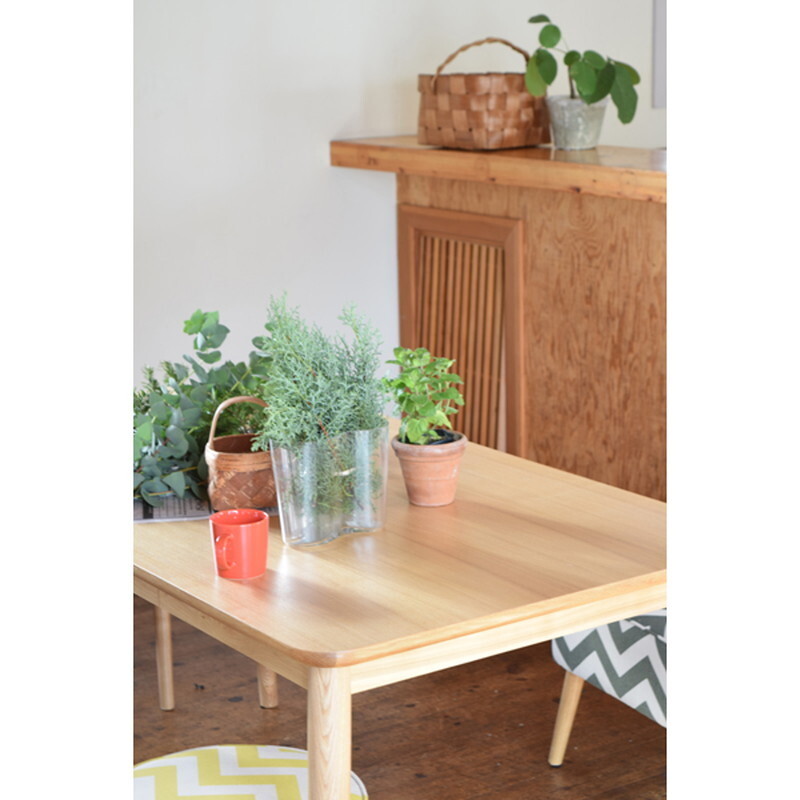  Henry обеденный стол [ натуральный ] натуральное дерево ( пепел ) натуральное дерево косметика волокно доска ( пепел ) уретан покраска 