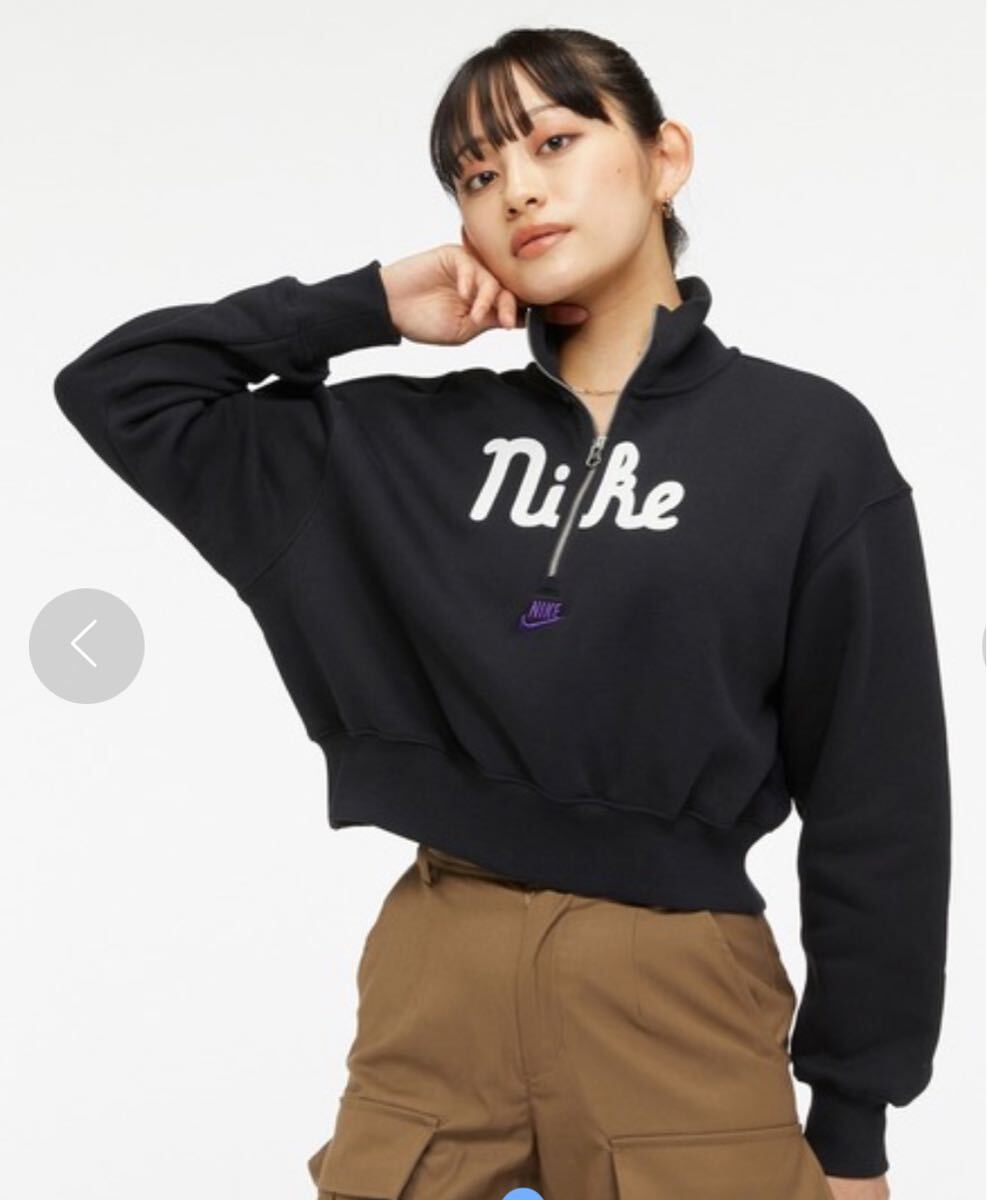 M 新品 NIKE QZ プルオーバー ワッペン ハーフジップ ショート丈 M 新品 NIKE QZ プルオーバー ワッペン ハーフジップ ショート丈