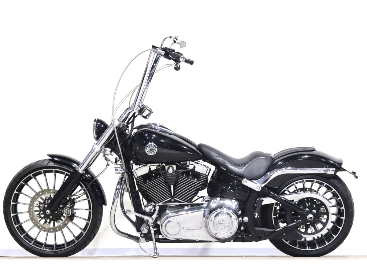  Harley FXSB break наружный 2015y TC96B 1584cc 6144km небольшой пробег F/R турбина колесо 16 дюймовый Ape руль BASSANI full exhaust ETC