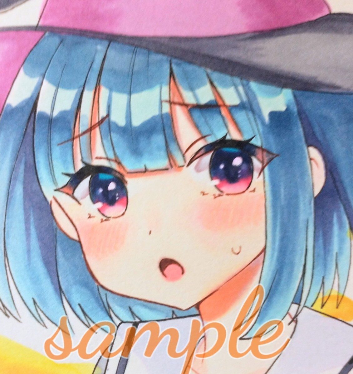 手描きイラスト オリジナル 〈ハロウィン 仮装準備〉A5