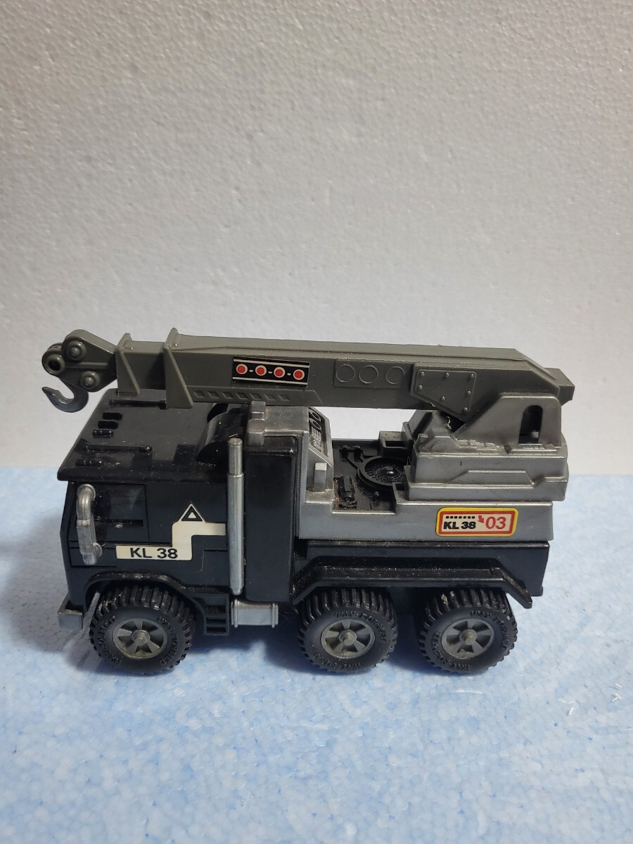 昭和当時物 プラスチック製 コンボイクレーン車 ConvoyTrack MADE IN HONG KONG 香港製品