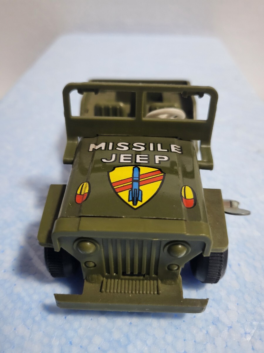  Showa Retro подлинная вещь takatok Mitsubishi Jeep J52 type MISSILE JEEPzen мой приспособление пластиковый часть жестяная пластина сделано в Японии 