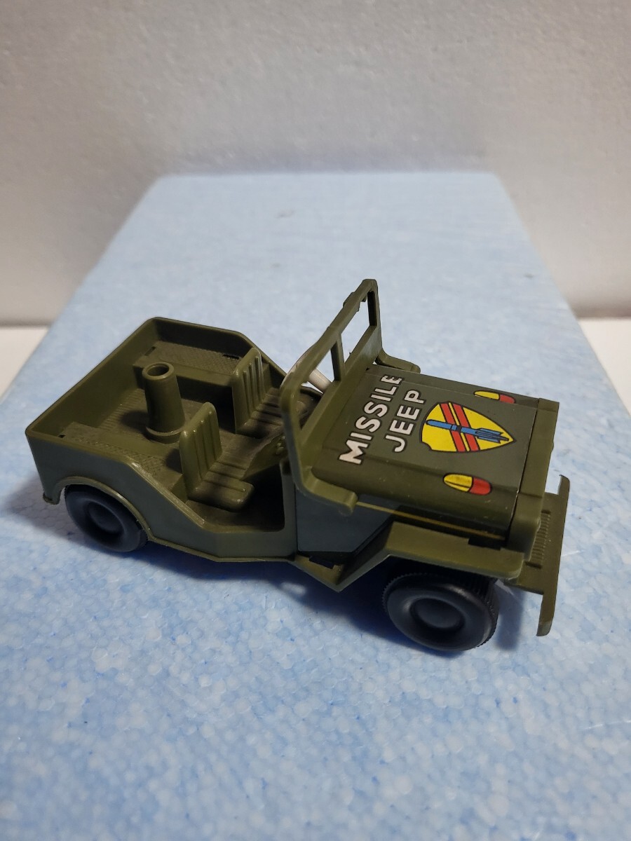  Showa Retro подлинная вещь takatok Mitsubishi Jeep J52 type MISSILE JEEPzen мой приспособление пластиковый часть жестяная пластина сделано в Японии 