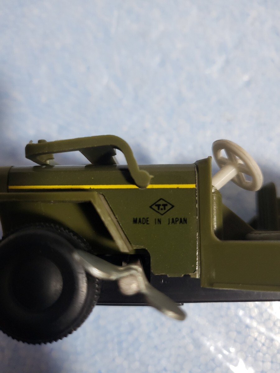  Showa Retro подлинная вещь takatok Mitsubishi Jeep J52 type MISSILE JEEPzen мой приспособление пластиковый часть жестяная пластина сделано в Японии 