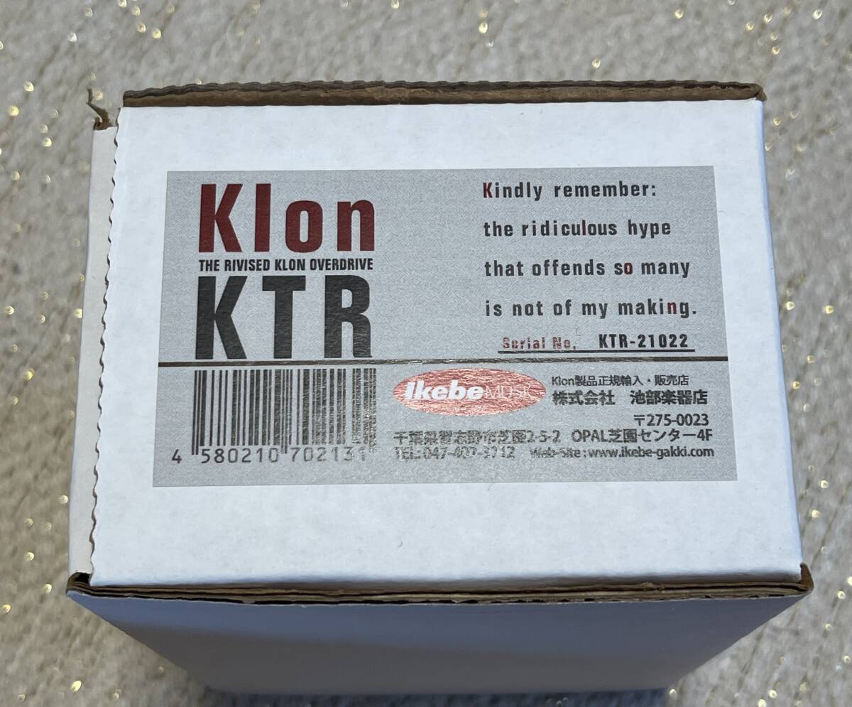 Bibian 比比昂- マジックダイオード期KLON KTR 箱付属品付き美品CENTAUR クロン- Bibian 比比昂日本代標