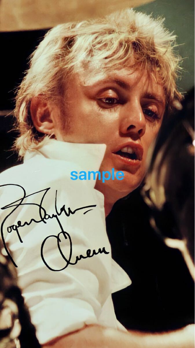QUEEN クイーン 直筆サイン ロジャー テイラー Roger Taylor Queen ロジャーテイラー 高画質 サイン フォト 写真 ポート