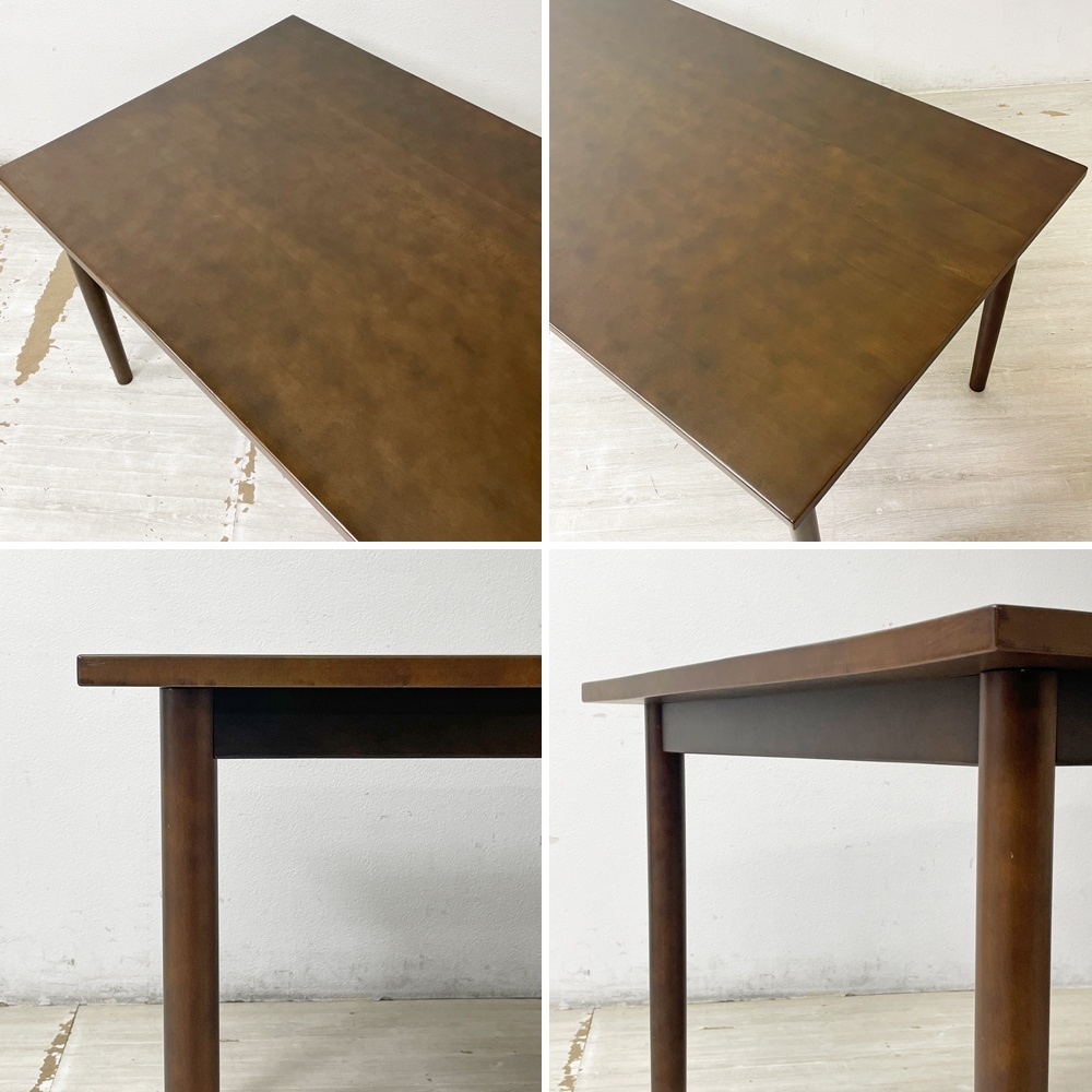 ○ 無印良品 MUJI ダイニングテーブル ブナ材 ブラウン W165cm ○ 無印良品 MUJI ダイニングテーブル ブナ材 ブラウン W165cm