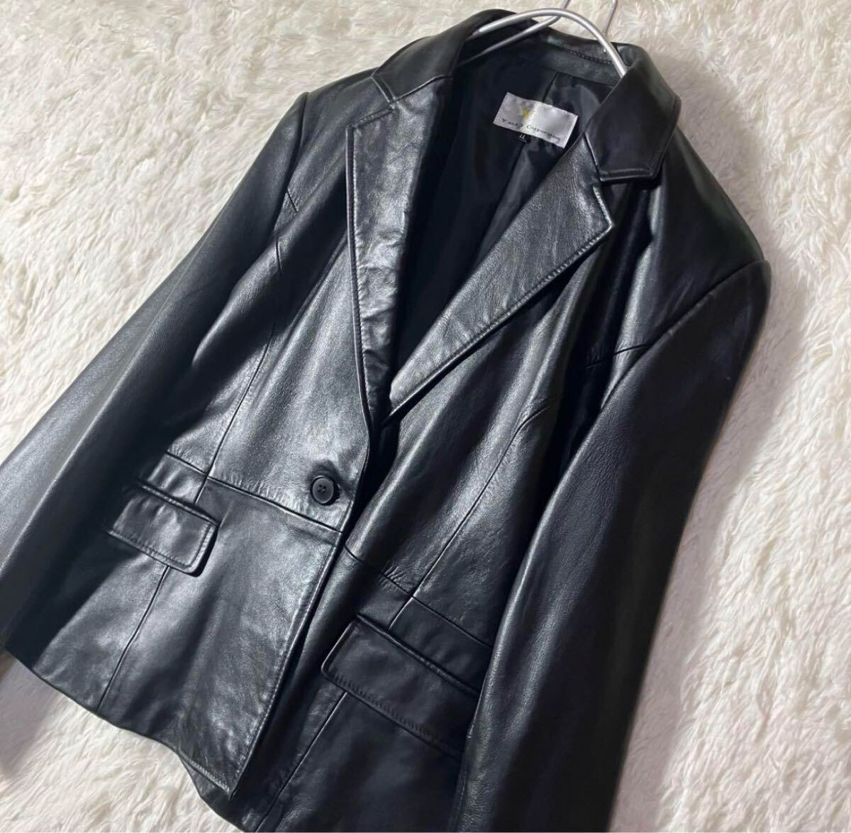 アパレル】 美品 Y&Yコーポレーション レザー テーラード アパレル】 美品 Y&Yコーポレーション レザー テーラード