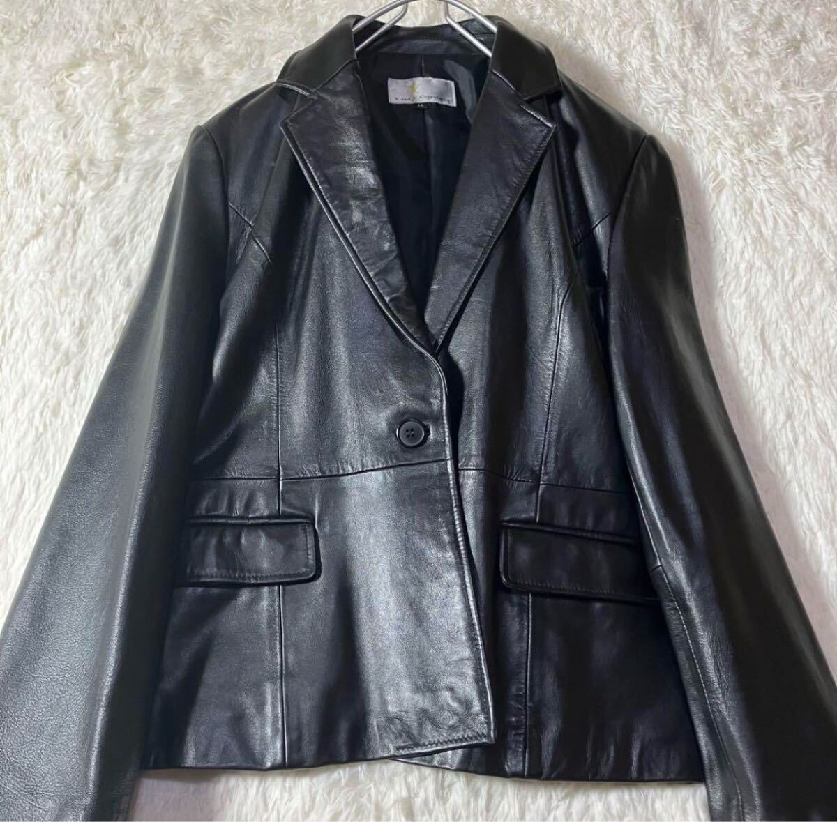 アパレル】 美品 Y&Yコーポレーション レザー テーラード アパレル】 美品 Y&Yコーポレーション レザー テーラード