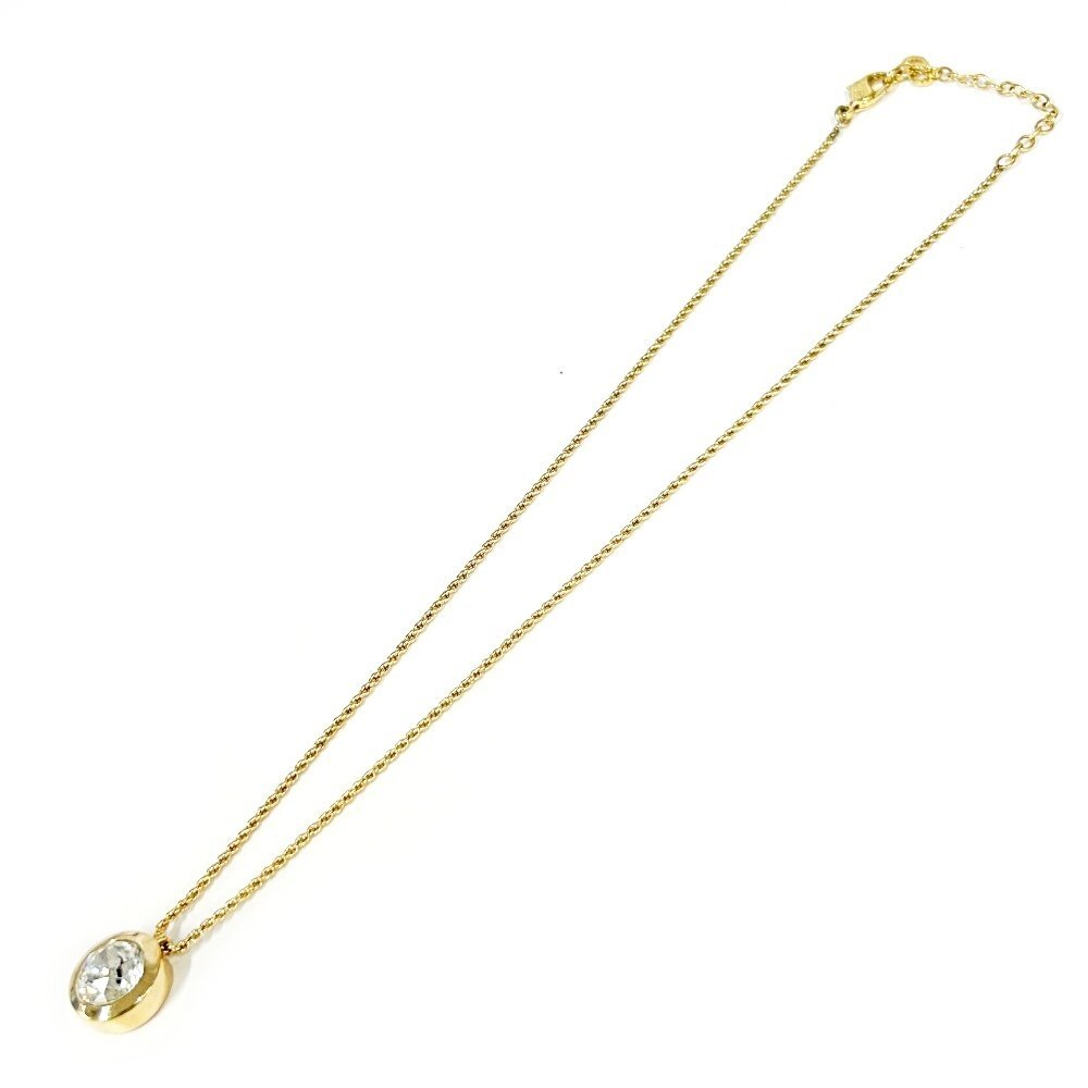 【1円スタート】Christian Dior クリスチャンディオール GP ラインストーン ゴールド ネックレス 331826