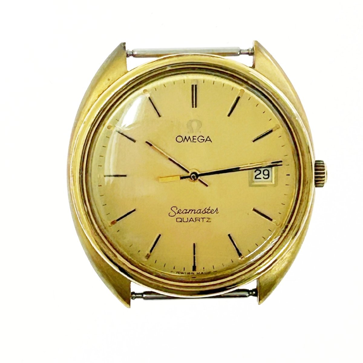 【1円スタート】OMEGA オメガ TOOL106 シーマスター GP×SS ゴールド文字盤 クオーツ メンズ腕時計 ジャンク 316838