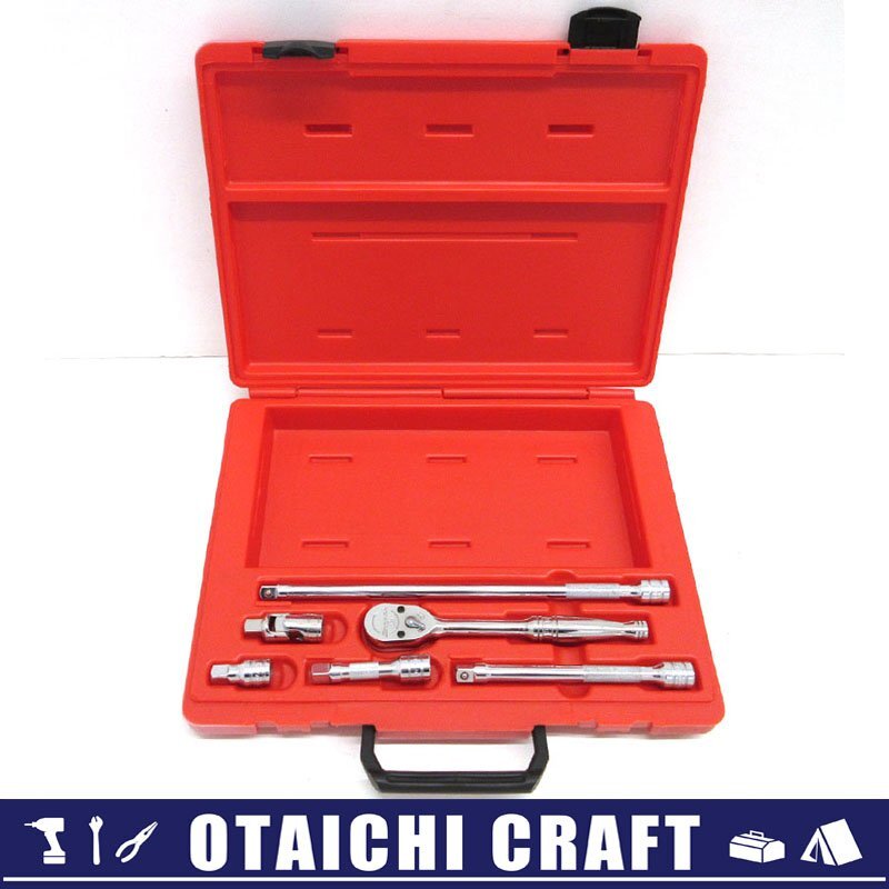 【中古】Snap-on(スナップオン) 3/8(9.5sq) ラチェツト・ソケットセット 6点 206AFSP｜ケース付き【/D20179900042326D/】