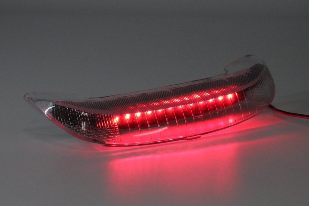送料格安 SuperDio ZX AF28 LEDリアスポイラー用クリアLEDテールランプ AF27 スーパーディオ ウイング HONDA ホンダ