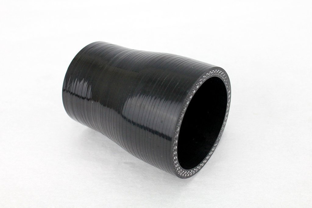 送料格安 40mm-50mm 異徑ストレート 強(qiáng)化シリコンホース 4層 ブラック 黒 4プライ インテークホース ラジエーター ヒーター 40Φ-50Φ