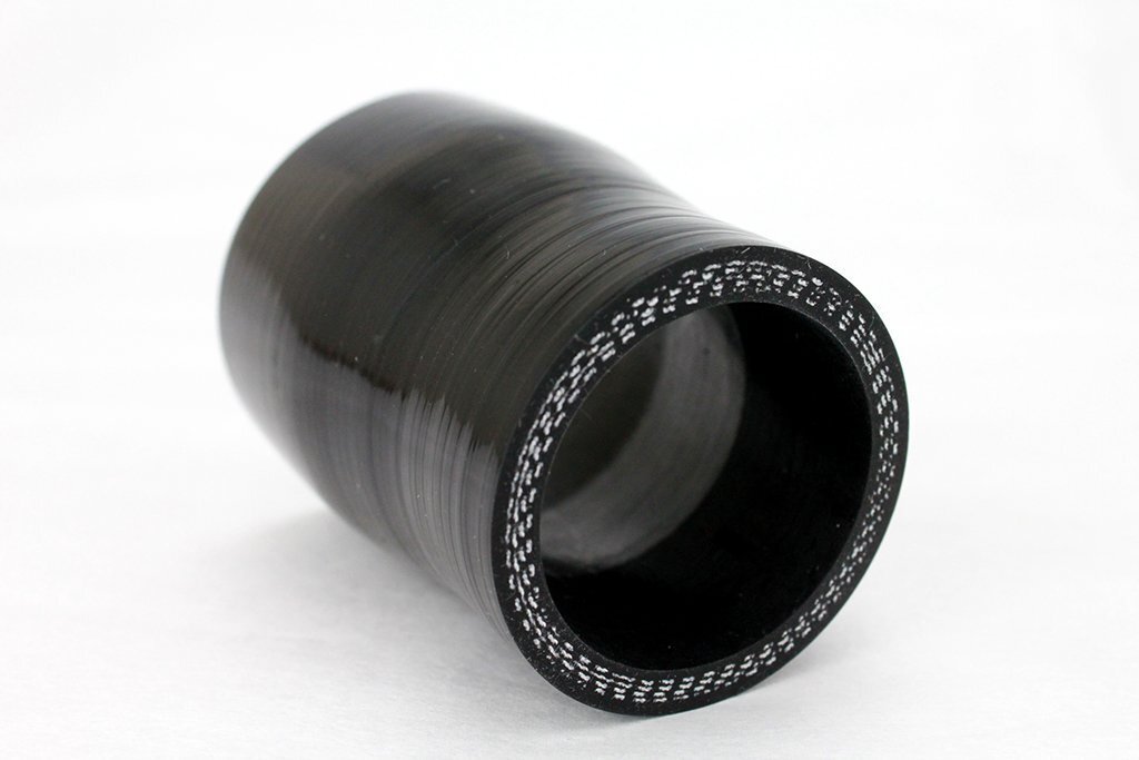送料格安 40mm-50mm 異徑ストレート 強(qiáng)化シリコンホース 4層 ブラック 黒 4プライ インテークホース ラジエーター ヒーター 40Φ-50Φ